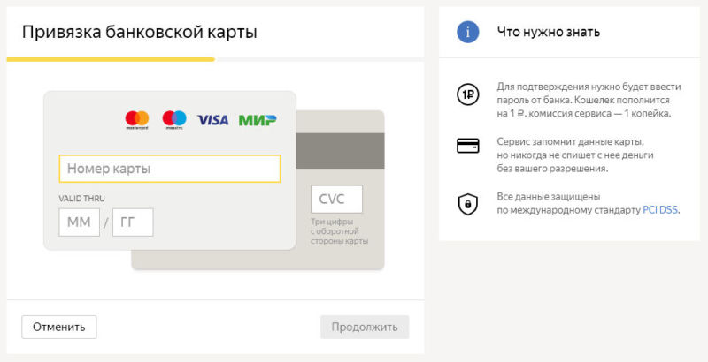 Заполните специальную форму на Яндекс Деньги, чтобы осуществить привязку вашей карты Сбербанка к электронному кошельку